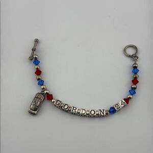 Sterling silver 925 NASCAR Jeff Gordon bracelet